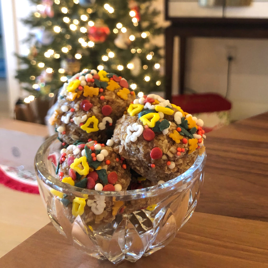 Ugly Xmas Sweater Sprinkled Cookie Dough Balls