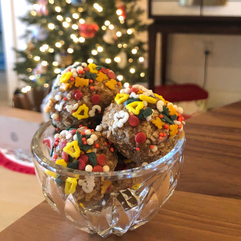 Ugly Xmas Sweater Sprinkled Cookie Dough Balls