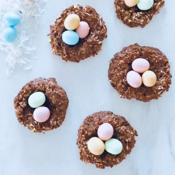 No Bake Bird's Nest Cookies