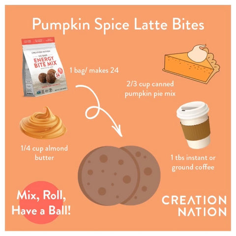 No-bake Pumpkin Spice Latte Bites