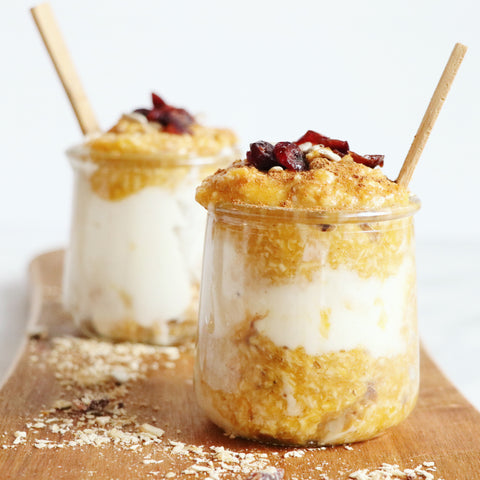Pumpkin Cheesecake Overnight Oats