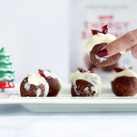 Christmas Keto Cream Cheesecake Bites
