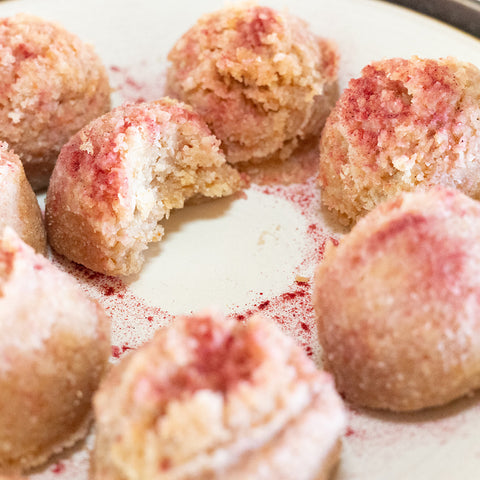 No-bake Pink Lemonade Cookies