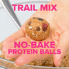 No-bake Trail Mix Protein Balls (Gluten Free, Vegan)