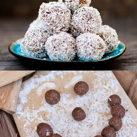 Holiday Balls - Gingerbread Energy Bites & Coconut Snowballs