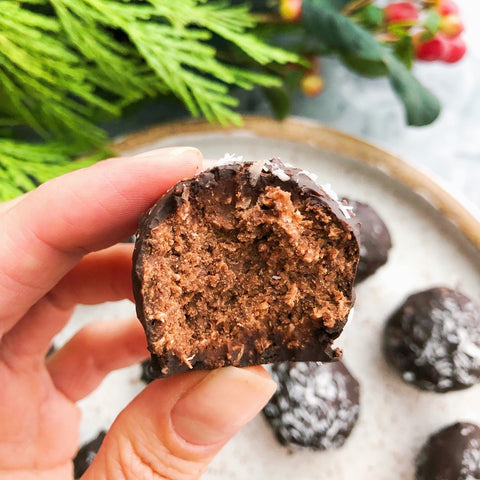 Paleo Peppermint Truffle Bites