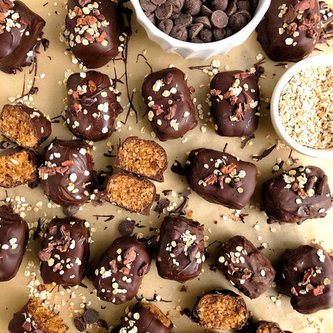 No-Bake Oatmeal Cookie Dough Truffle Bars