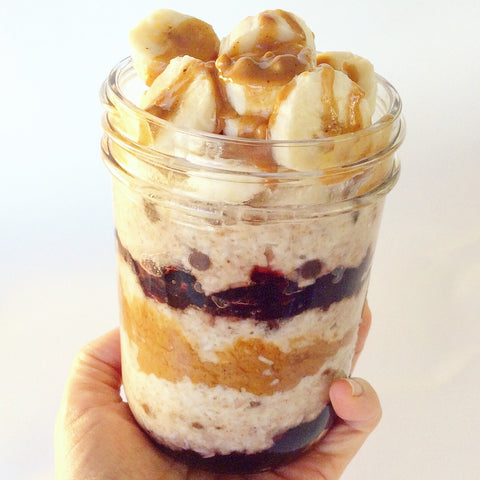 PB&J Overnight OATS Get An Upgrade on National Peanut Butter Day!
