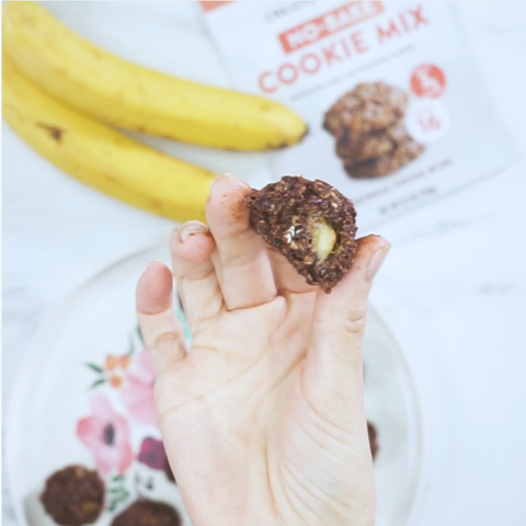 No-bake Chunky Monkey Cookies