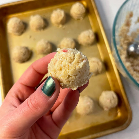 No Bake Candy Cane Cookies