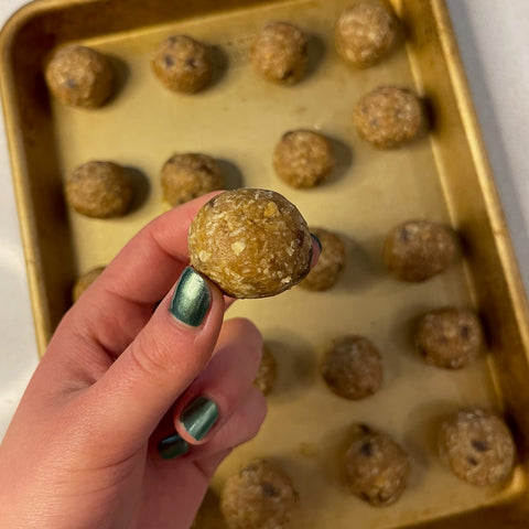 No Bake Vegan Eggnog Cookie Dough Bites