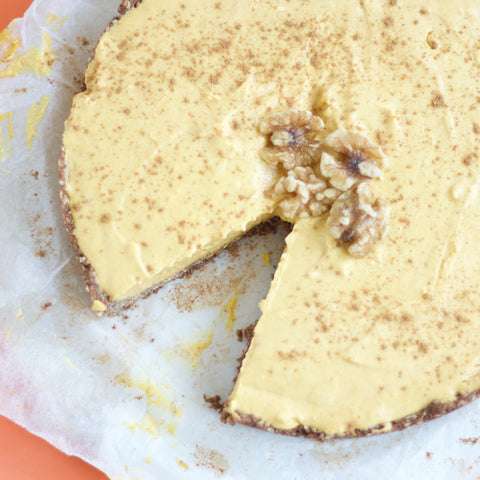 Vegan No Bake Pumpkin Pie Cheesecake